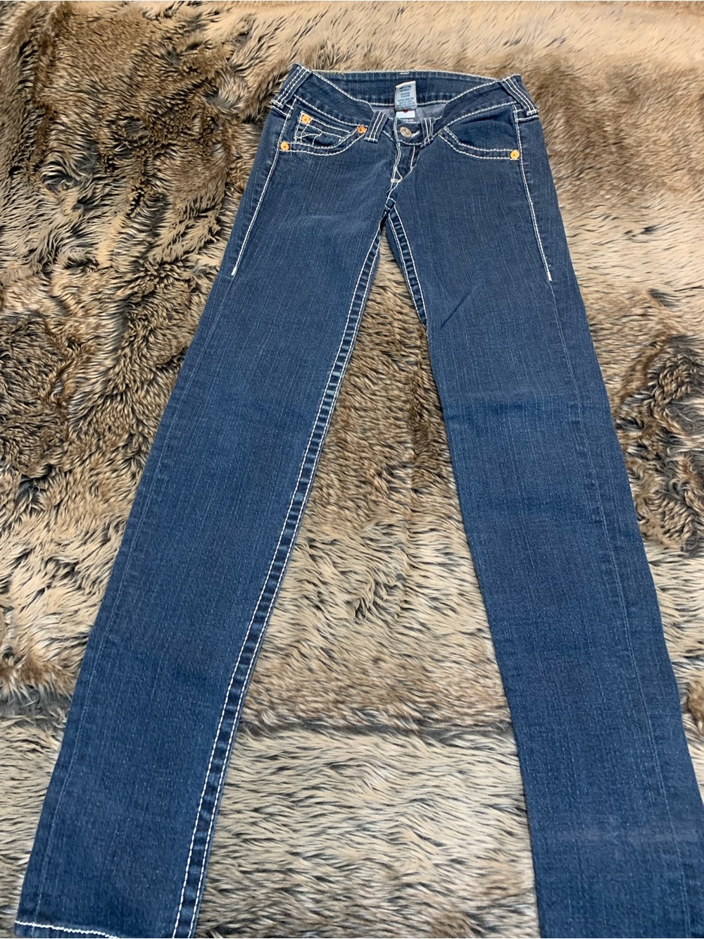 True Religion Super T low rise Skinny denim jeans Size 27